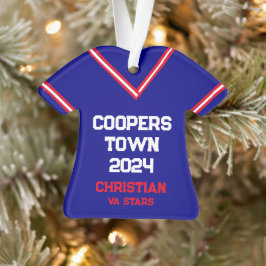 Cooperstown Custom Blue Jersey Année Nom de l'équi