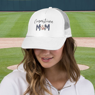 Cooperstown Mom Baseball / Patriotische Sport-Mom Truckerkappe