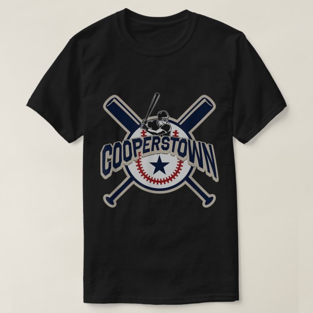 Cooperstown New York Baseball Game Family Vacation T-Shirt (Design vorne)