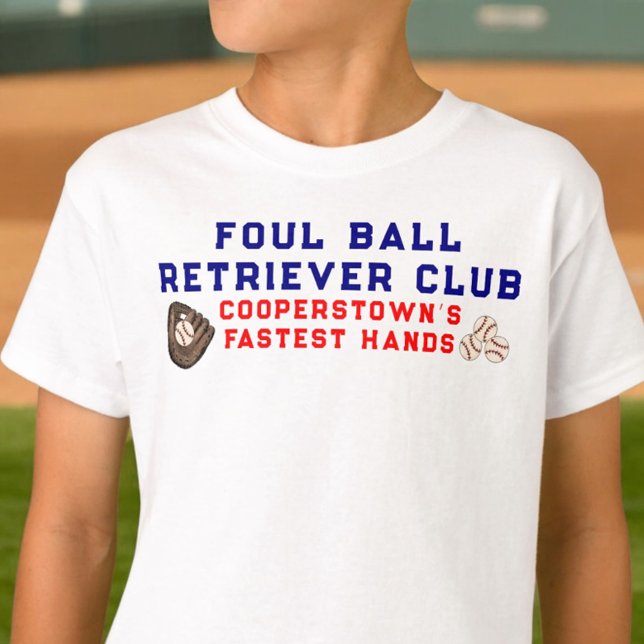 Cooperstown Siblings Foul Ball Retriever Club Name T-Shirt (Von Creator hochgeladen)