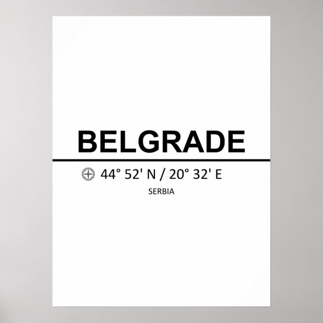Coordinates Belgrad Poster (Vorne)