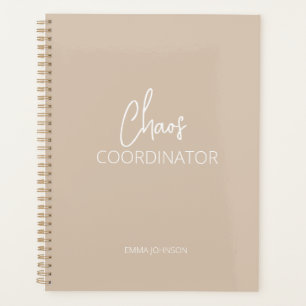 Coordinateur du chaos Planneur Tan Beige