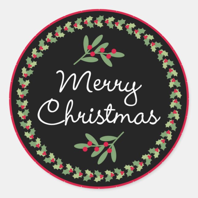 Coordination des stickers Étiquettes de Noël (Devant)