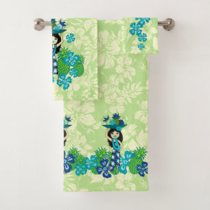Coordonatrice de la fille Hawaiian Hula - Lime