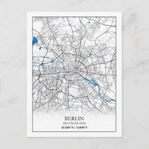 Coordonnées de la carte de la ville Berlin Deutsch