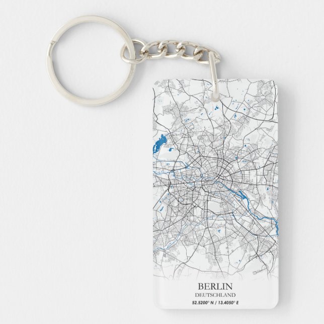 Coordonnées de la carte de la ville Berlin Deutsch (Devant)
