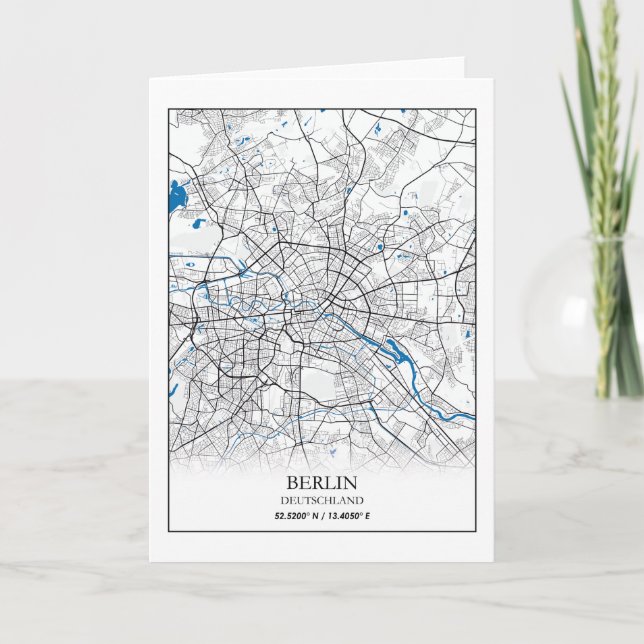 Coordonnées de la carte de la ville Berlin Deutsch (Devant)