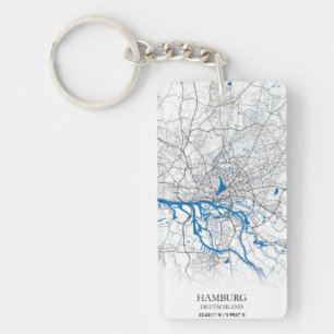 Coordonnées de la carte de la ville de Hambourg Al