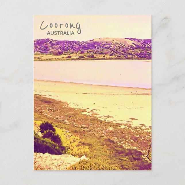 Coorong Nationalpark Australien Reise Postkarte (Vorderseite)