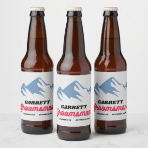 COORS Trauzeuge Vorschlag Individuelle Name Gesche Bierflaschenetikett
