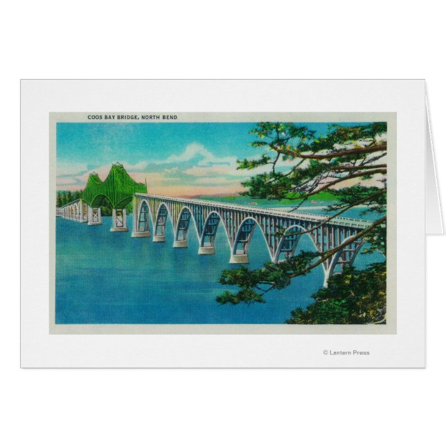 Coos Bay Bridge in North Bend, Oregon (Vorderseite (Horizontal))