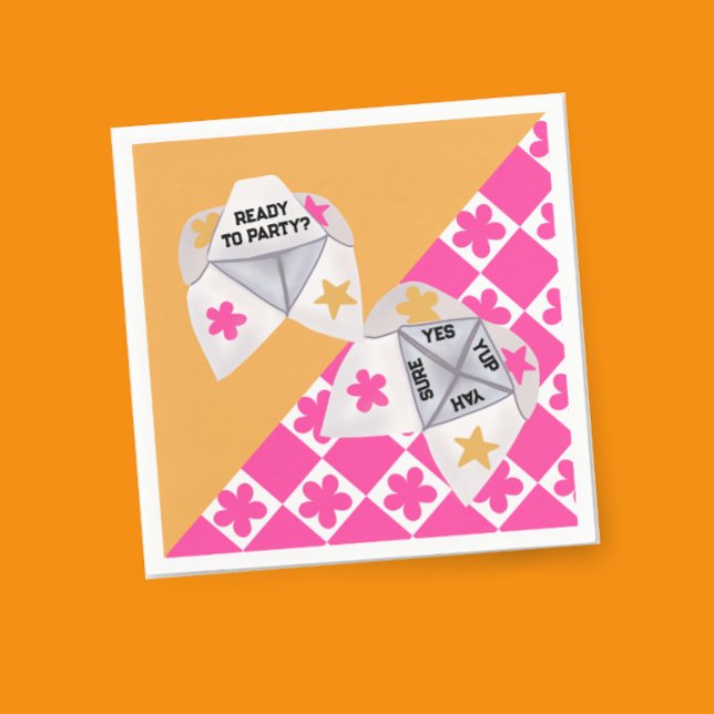 Cootie Catcher-Party von Preppy 90 Serviette (Von Creator hochgeladen)