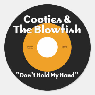 Cooties & Blowfish Orange Runder Aufkleber