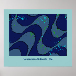 Copacabana for walls. cityart poster