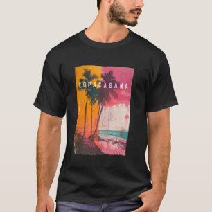 Copacabana Rio de Janeiro Brasil Retro-Strand Sonn T-Shirt