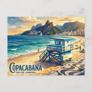 Copacabana-Strand Brasilien Postkarte