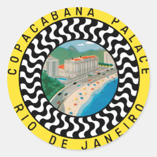 CopacabanaPalaceRio Runder Aufkleber