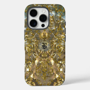 Copachatlin Damask Monogram iPhone 16 Pro Hülle