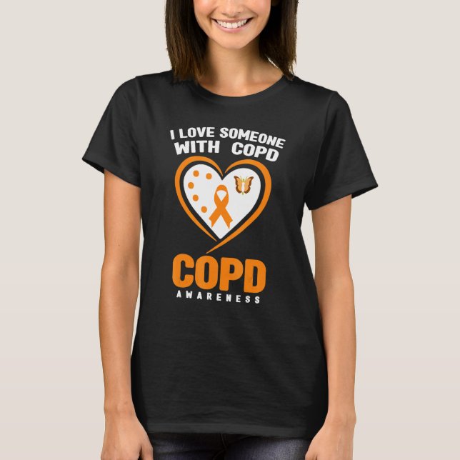 COPD Awareness   I Love Someone With COPD Awarenes T-Shirt (Vorderseite)
