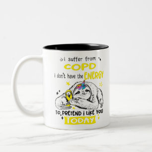 COPD Awareness Month Ribbon Geschenke Zweifarbige Tasse