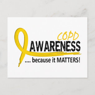COPD-Bewusstsein 2 Postkarte