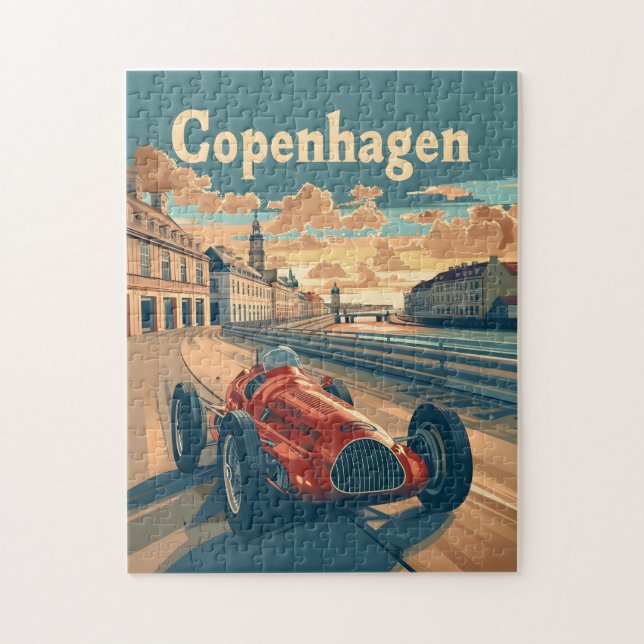 Copenhagen Oldtimer-Rennwagen (Vertikal)