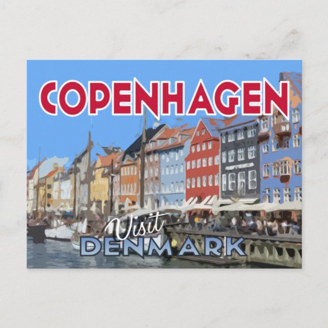 Copenhague, Danemark, carte postale de la série Vi (Devant)
