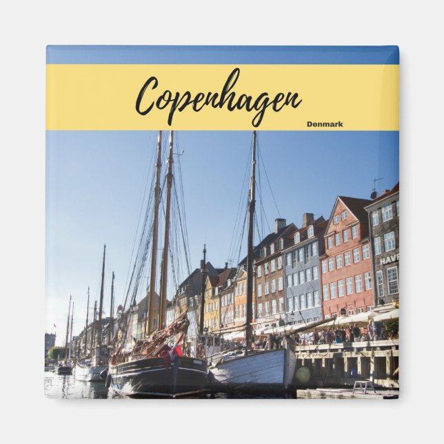 Copenhague Danemark Magnet souvenir (Devant)