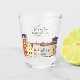 Copenhague Photo mariage Favor Cheers Shot Verre