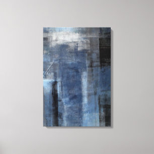 Copie bleue et grise "maladroite" de toile d'art