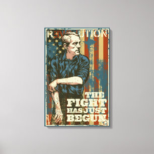 Copie commencée de toile de Ron Paul juste