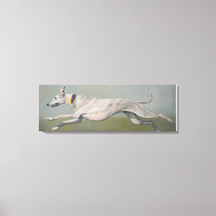 Copie courante de toile d'art de chien de lévrier