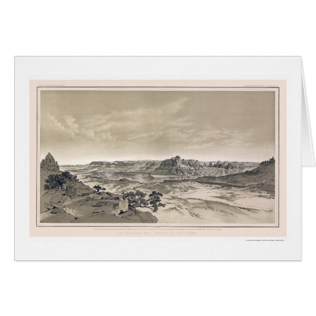 Copie de canyon grand de Virgen par Dutton 1882 (Devant horizontal)