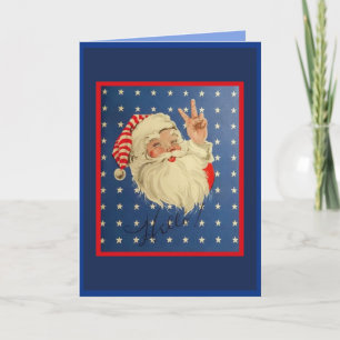 Copie de carte vintage 2ÈME GUERRE MONDIALE Santa 