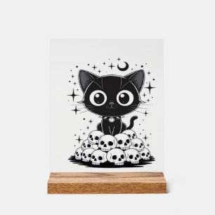 Copie de Crânes de Chat Mignon Créatif Gothique Ch