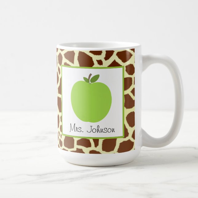 Copie de girafe d'Apple de vert de tasse de (Droite)