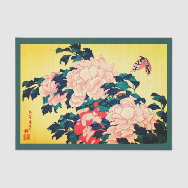 Copie de Japonais avec le papier de soie de soie (Recto)