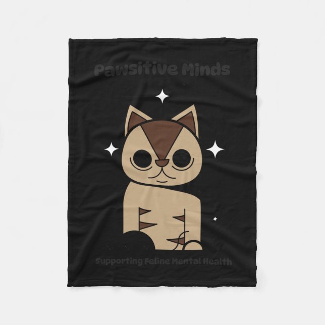 Copie De Meow Wellness S Aufkleber Fleecedecke (Vorderseite)
