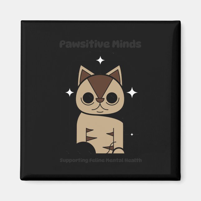 Copie De Meow Wellness S Aufkleber Magnet (Vorne)