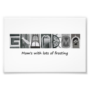 copie de photo d'alphabet de la grand-maman 4x6