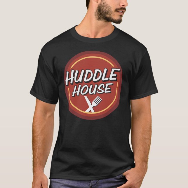 Copie de T-shirt classique de Resto House Huddle (Devant)