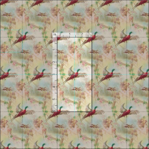 Copie de tissu d'oiseau de faisan inspirée par cr