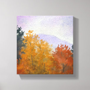 Copie de toile de paysage de feuillage d'automne