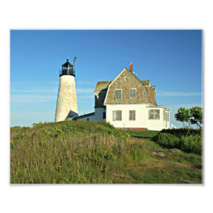 Copie en bois de photo du Maine de phare d'île