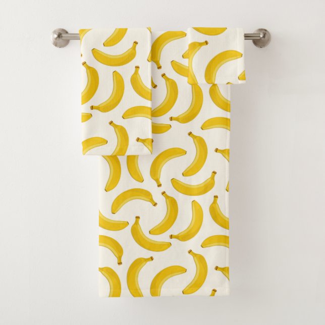 Copie, jaune et blanc de fruit tropical de bananes (En situation)