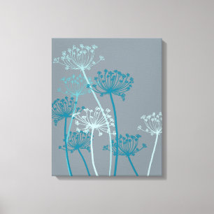 Copie moderne graphique de toile de gris bleu de