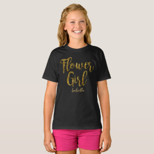 Copie personnalisée de feuille d'or du T-shirt  