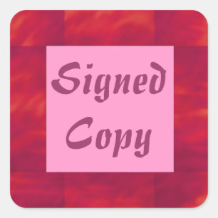 Copie signée - Stickers Carrés (#14)