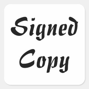 Copie signée - Stickers Carrés (#24)