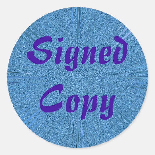Copie signée - Stickers ronds (#1) (Devant)